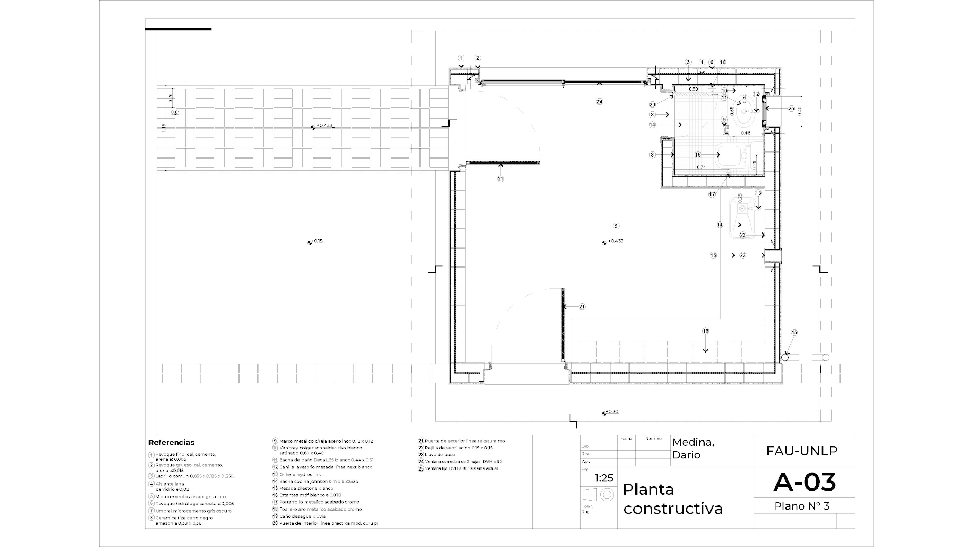 Plano constructivo